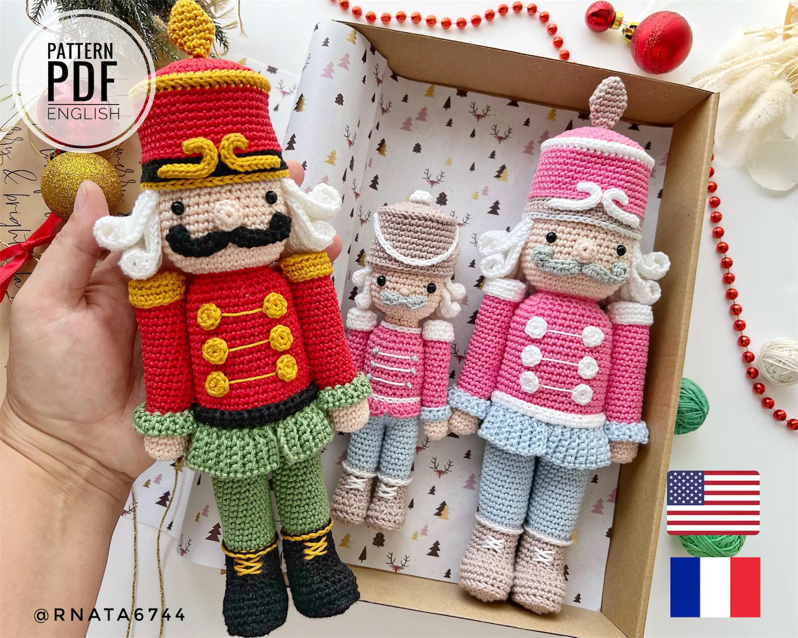Crochet Christmas Nutcracker Pattern (PDF Download)