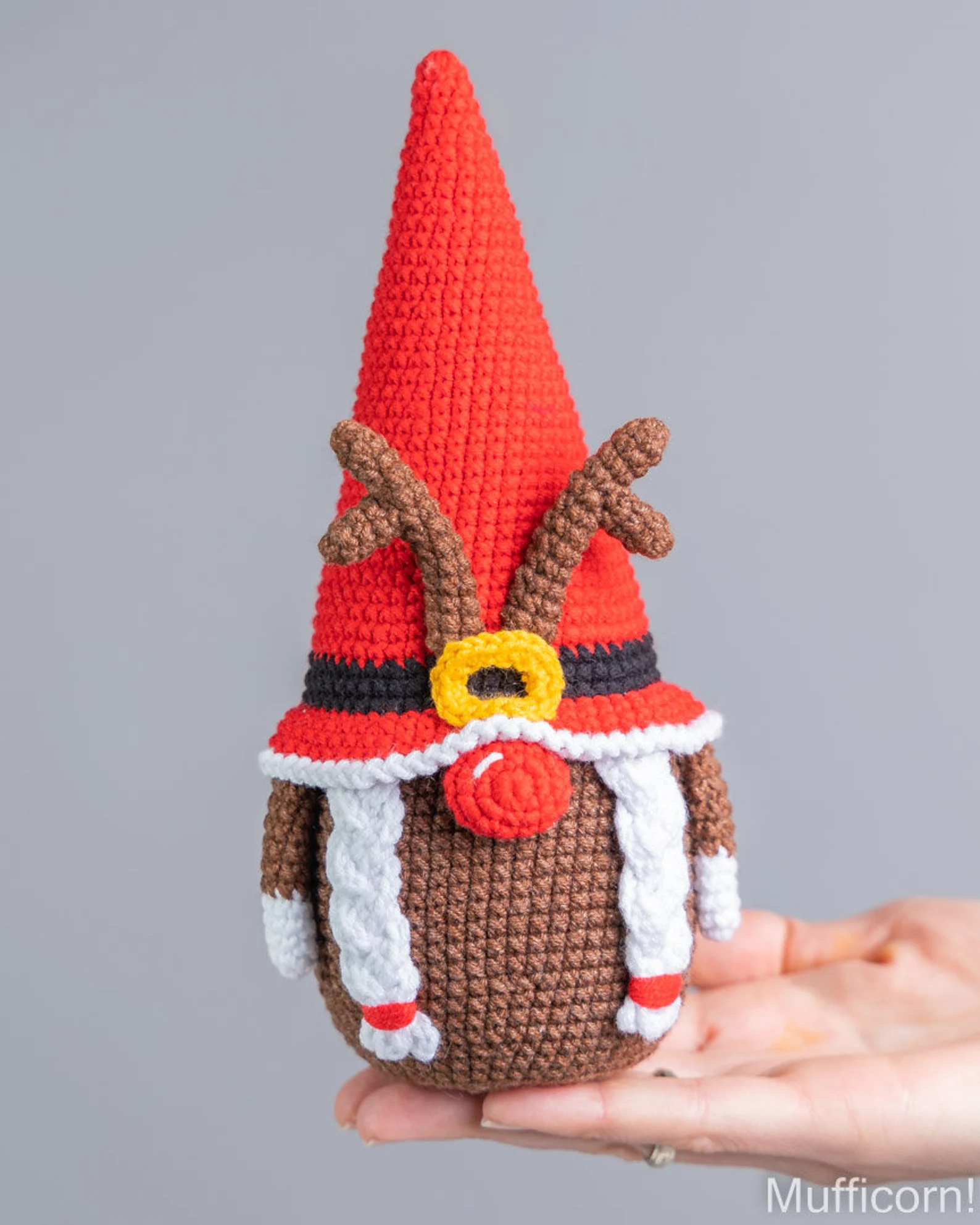 Christmas Crochet Pattern Bundle – Santa Gnome, Reindeer Gnome & Christmas Tree Gnome (PDF Digital Download) - Image 5