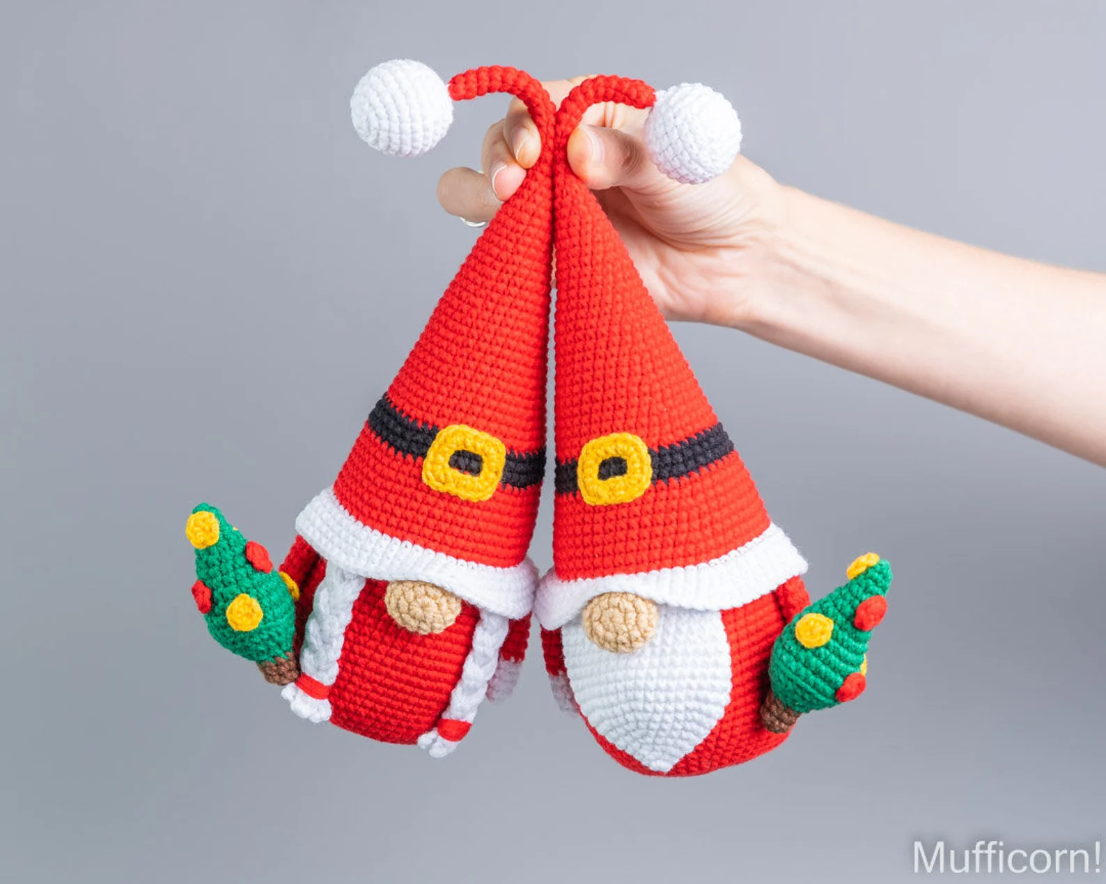 Christmas Crochet Pattern Bundle – Santa Gnome, Reindeer Gnome & Christmas Tree Gnome (PDF Digital Download) - Image 3