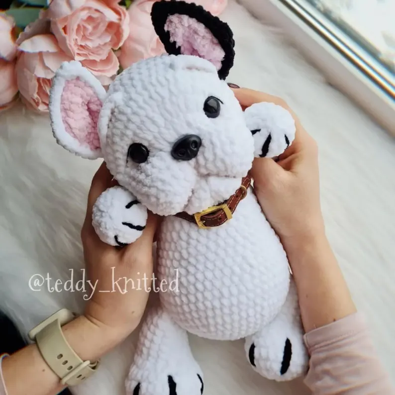 2 in 1 Dog Crochet Pattern – Bulldog & Pug Plush Amigurumi (PDF English) - Image 7