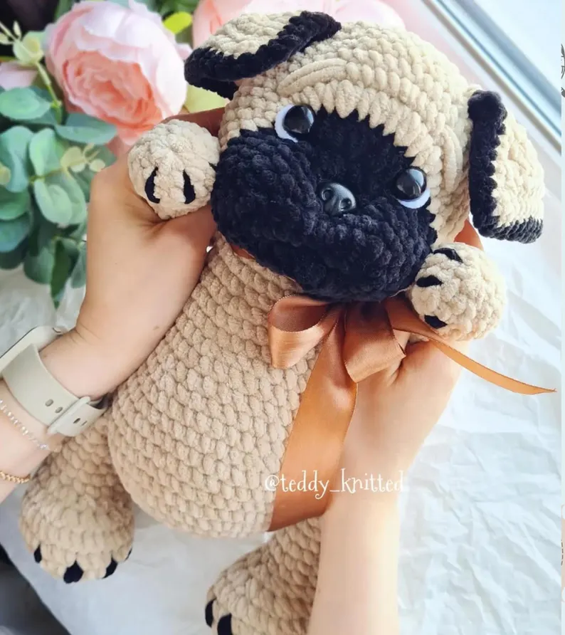 2 in 1 Dog Crochet Pattern – Bulldog & Pug Plush Amigurumi (PDF English) - Image 2
